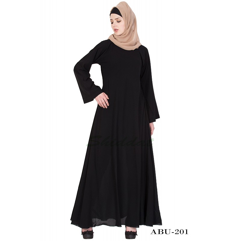 Plain black umbrella store abaya